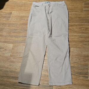 Women's Classic Beige Straight Leg Pants